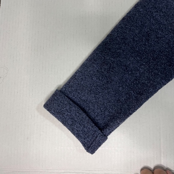 Eileen Fisher womens sz M zip front, 100% wool cardigan, blue/gray, Like New - Picture 7 of 11